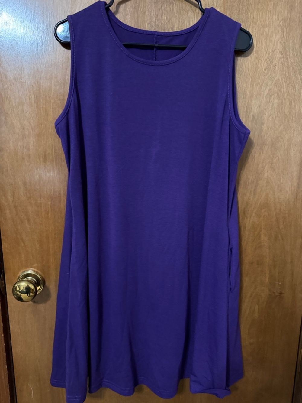 Sleeveless Purple Sleeveless Women's Swim Coverup dress